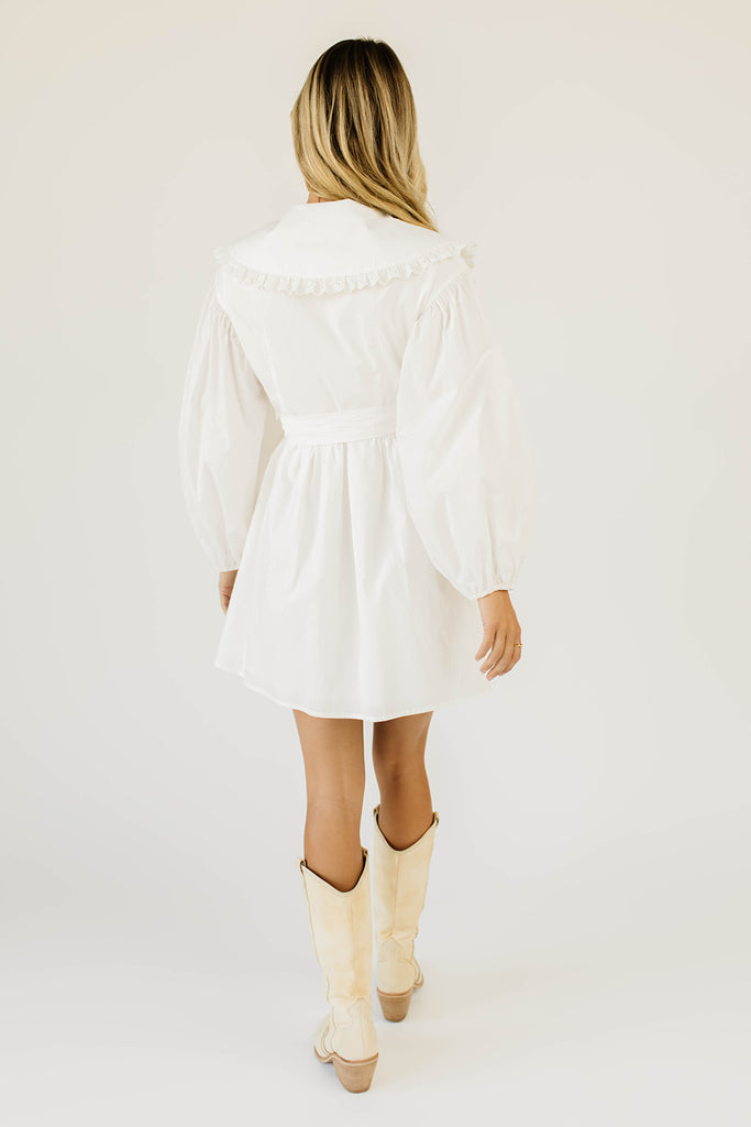 maxwell wrap dress // white *zoco exclusive*