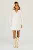 maxwell wrap dress // white *zoco exclusive*