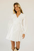 maxwell wrap dress // white *zoco exclusive*