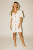 hazel button dress // cream denim *zoco exclusive*