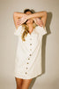 hazel button dress // cream denim *zoco exclusive*