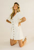 hazel button dress // cream denim *zoco exclusive*