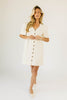 hazel button dress // cream denim *zoco exclusive*