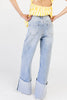 ruth folded hem denim