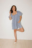 ari denim mini dress // light wash