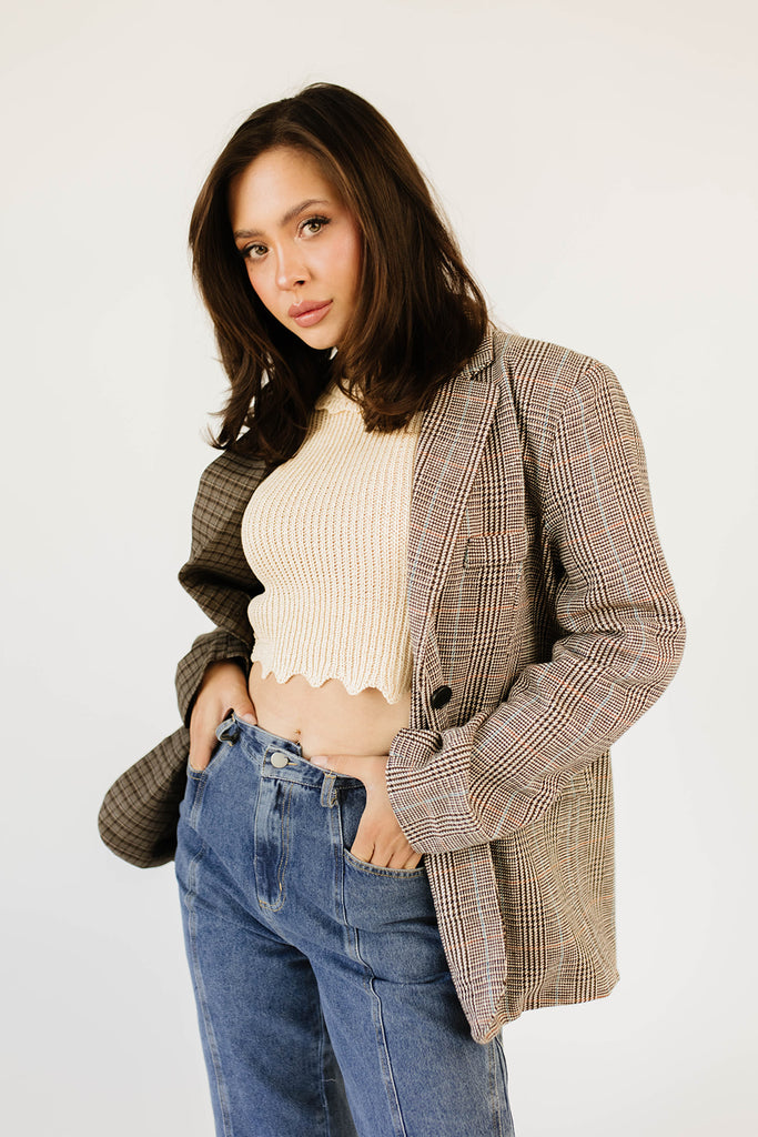 austin plaid blazer