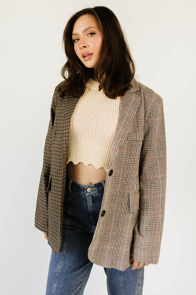 austin plaid blazer