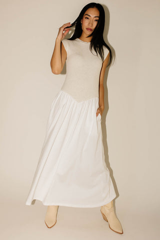 maxwell wrap dress // white *zoco exclusive*