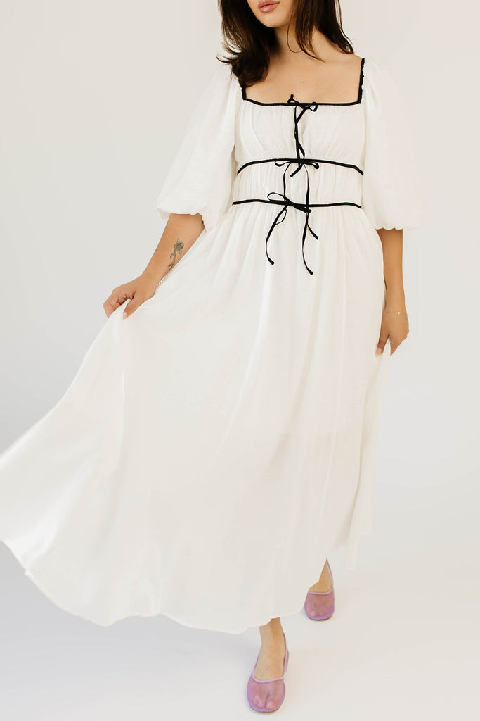 reverie maxi dress // white