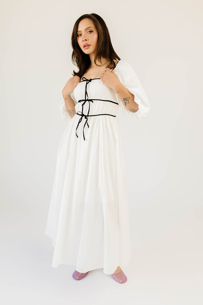 reverie maxi dress // white