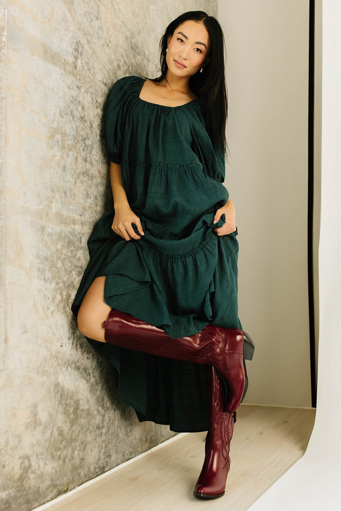 daymaker dress w/pockets // emerald *zoco exclusive*