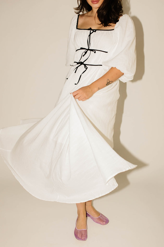 reverie maxi dress // white