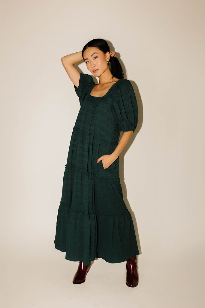 daymaker dress w/pockets // emerald *zoco exclusive*