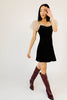 show off velvet mini dress