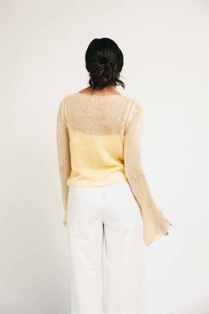 colette cami sweater // butter yellow *zoco exclusive*