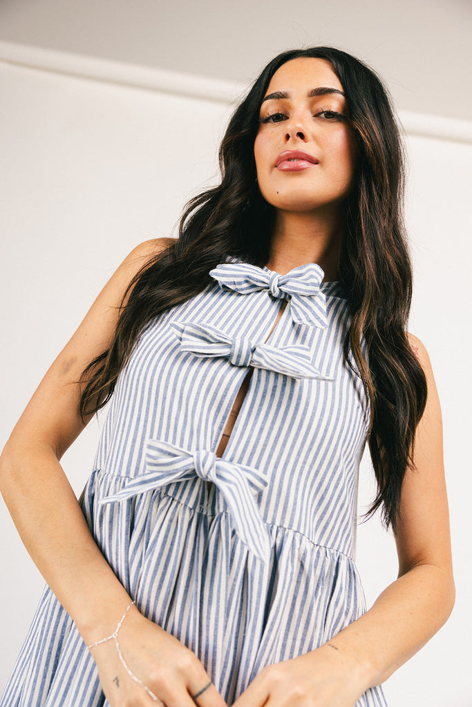 ocean eyes striped dress