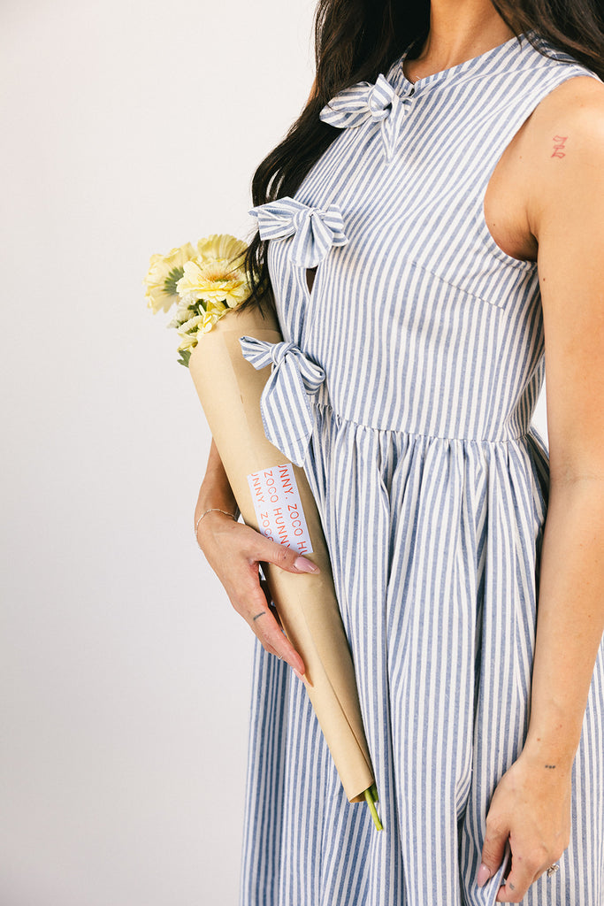 ocean eyes striped dress