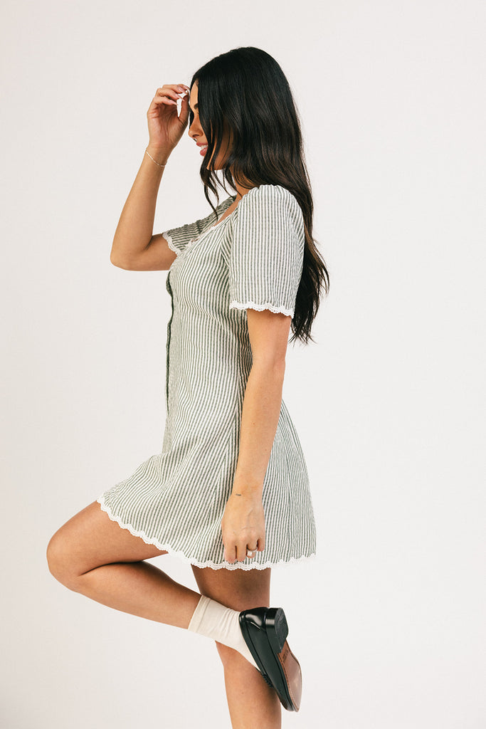 reese mini dress // green