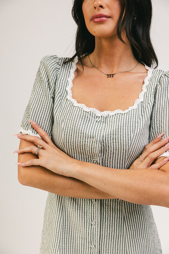 reese mini dress // green