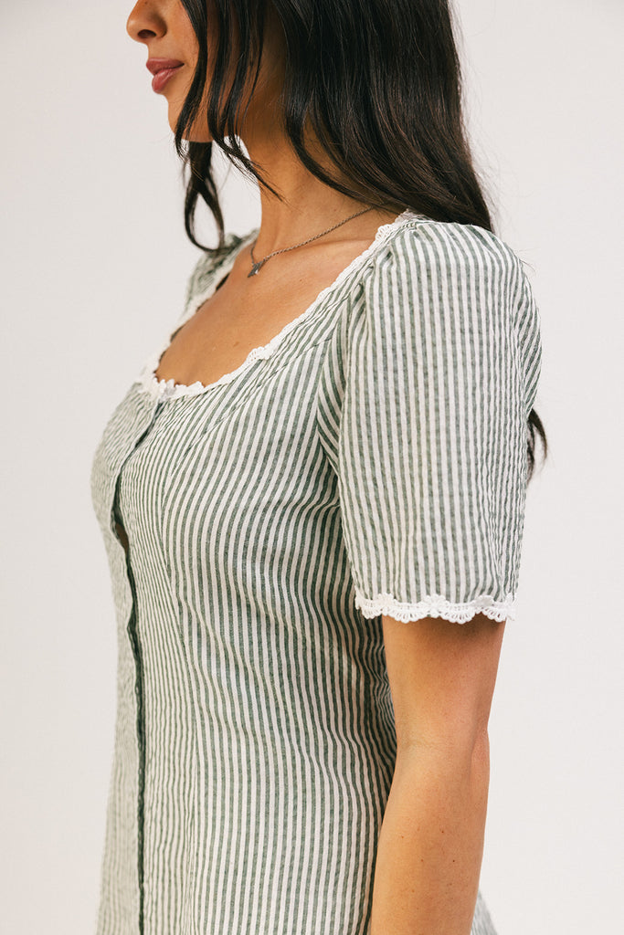 reese mini dress // green