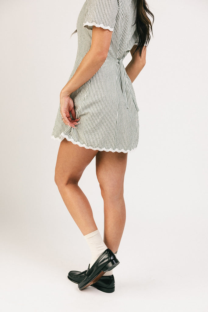 reese mini dress // green