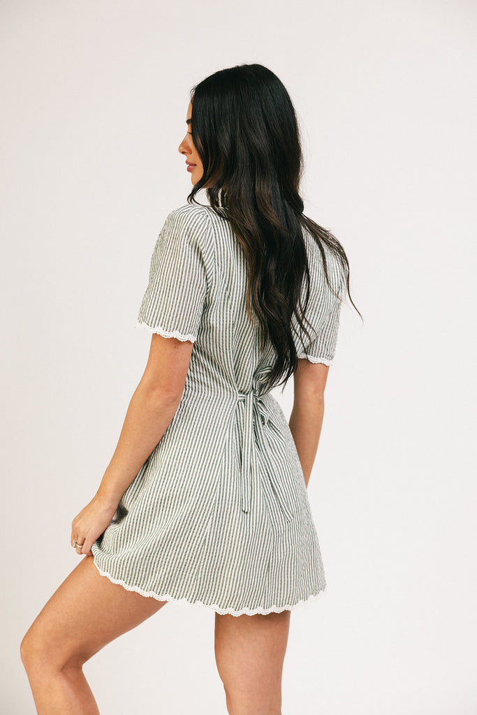 reese mini dress // green