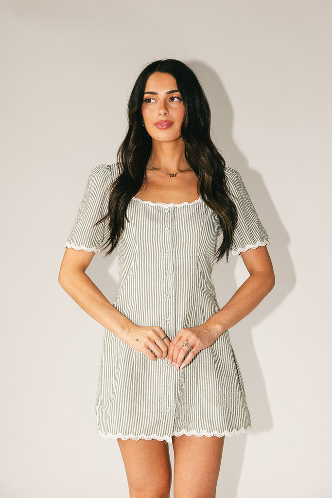 reese mini dress // green