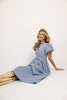 marloe midi dress // dusty blue *zoco exclusive*