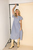 marloe midi dress // dusty blue *zoco exclusive*