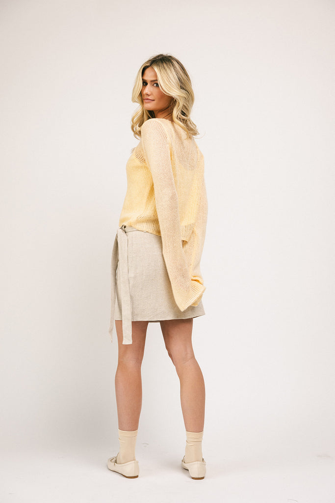 colette cami sweater // butter yellow *zoco exclusive*