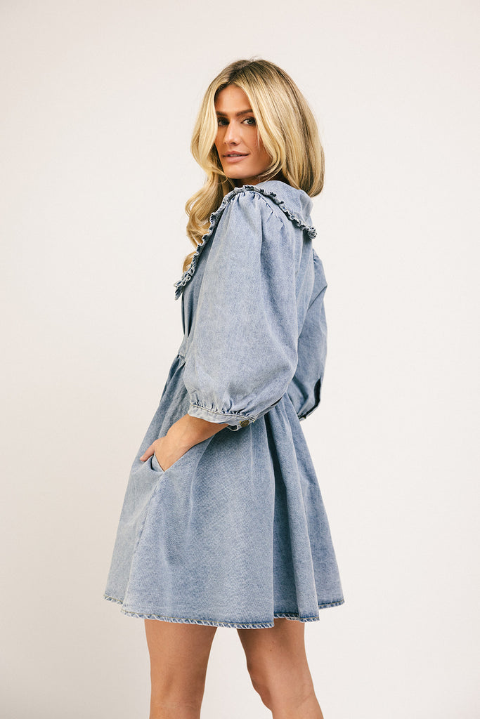 on a whim denim dress