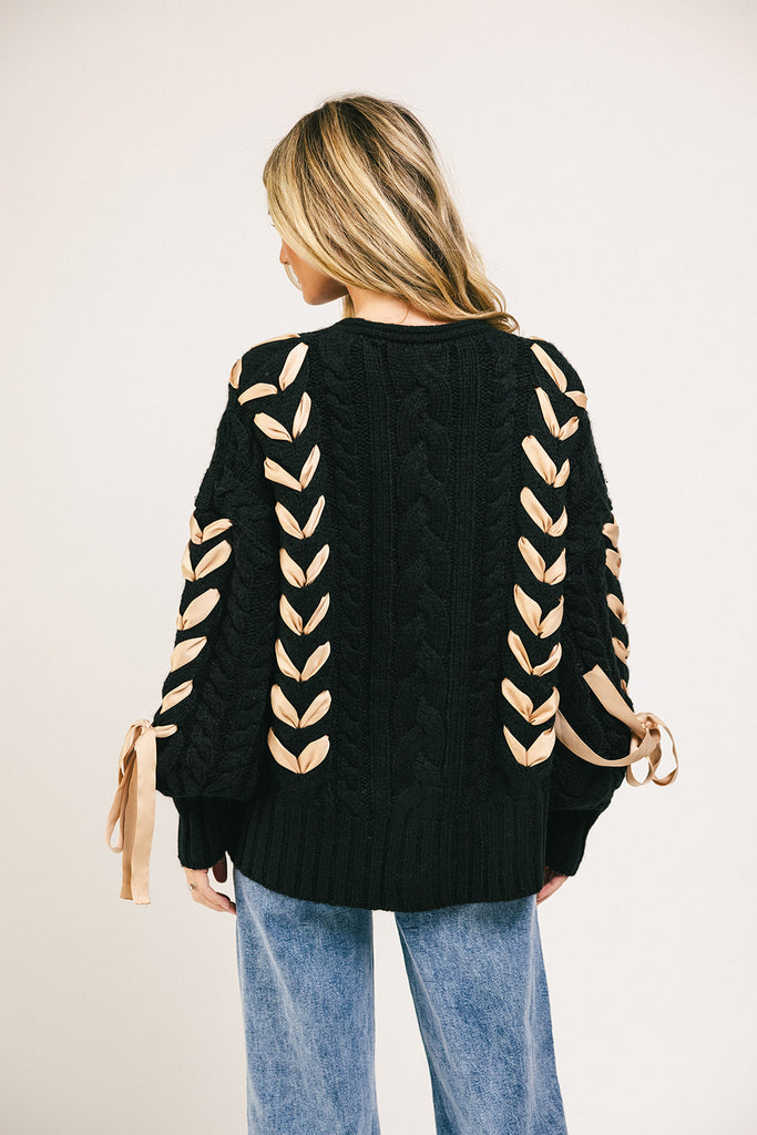 taurus ribbon cardigan