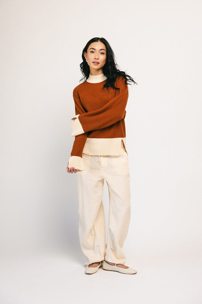 reid two tone sweater