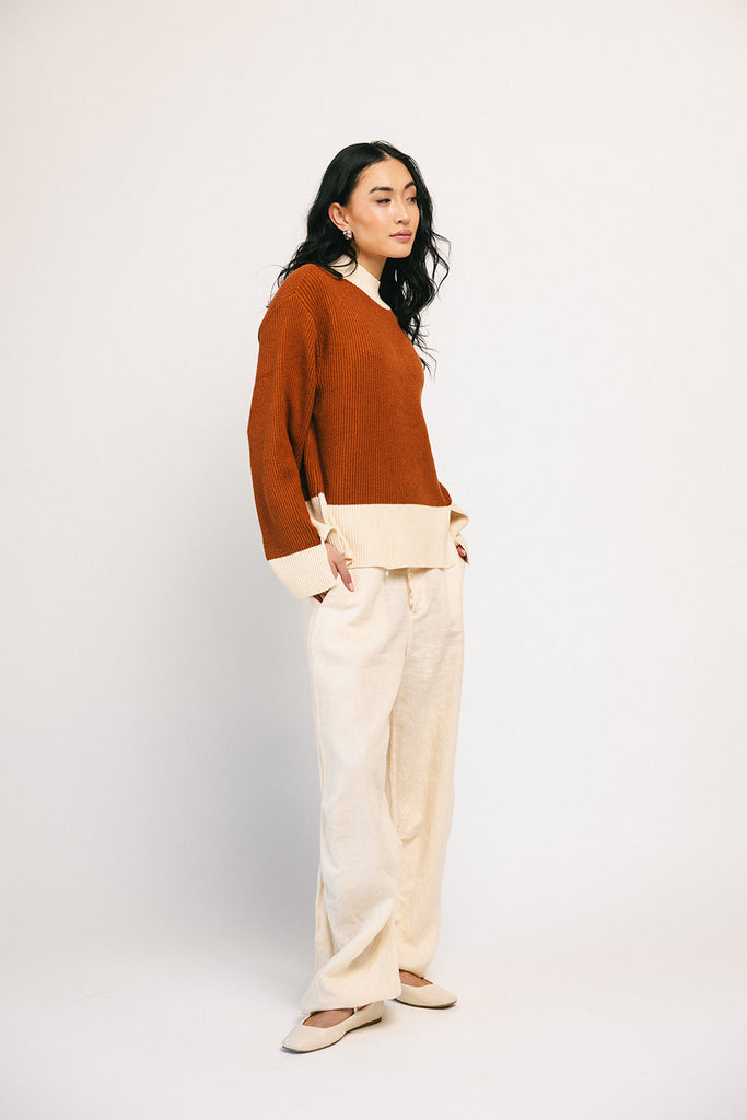 reid two tone sweater