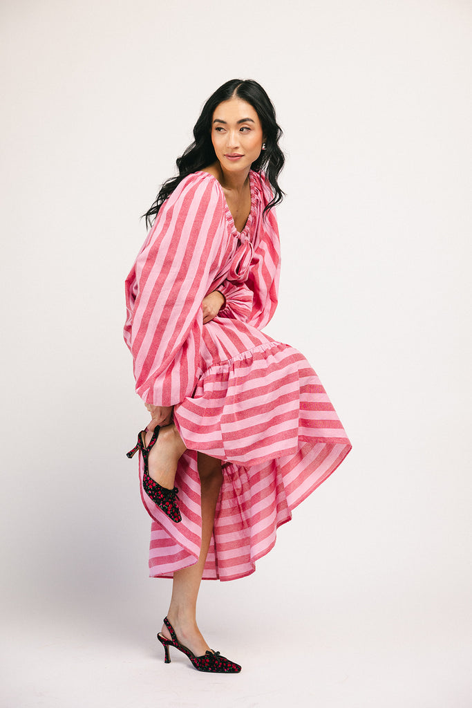 capri maxi dress // pink + red *zoco exclusive* ships 02/06