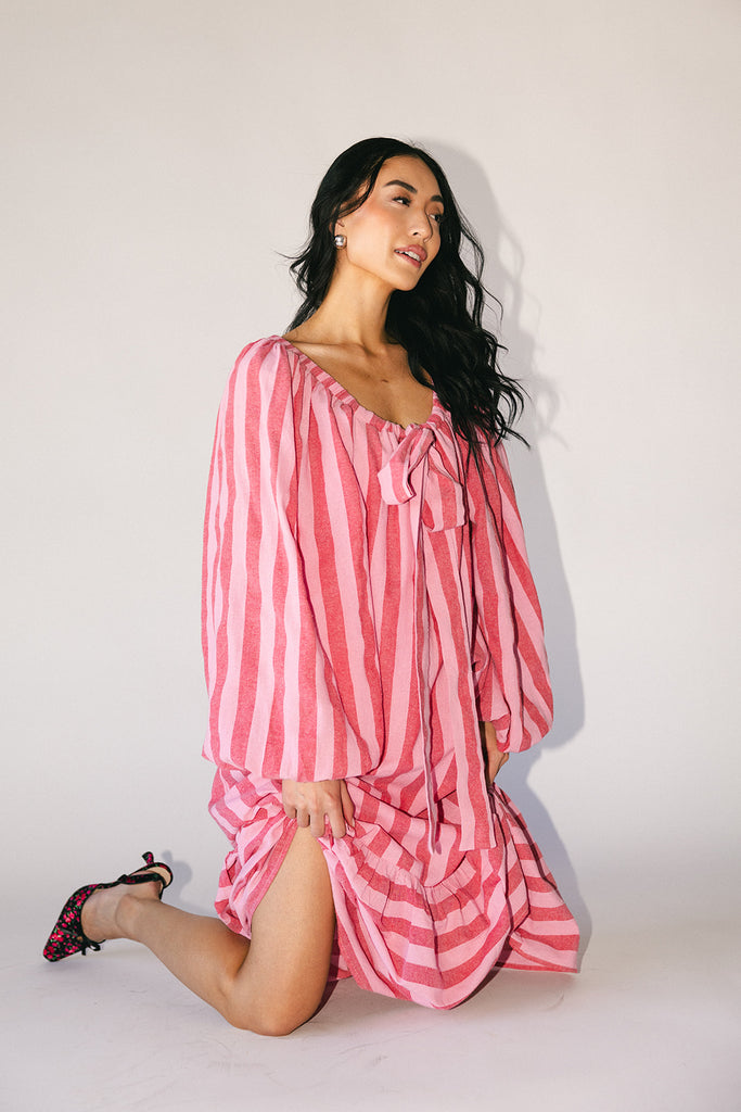 capri maxi dress // pink + red *zoco exclusive* ships 02/06