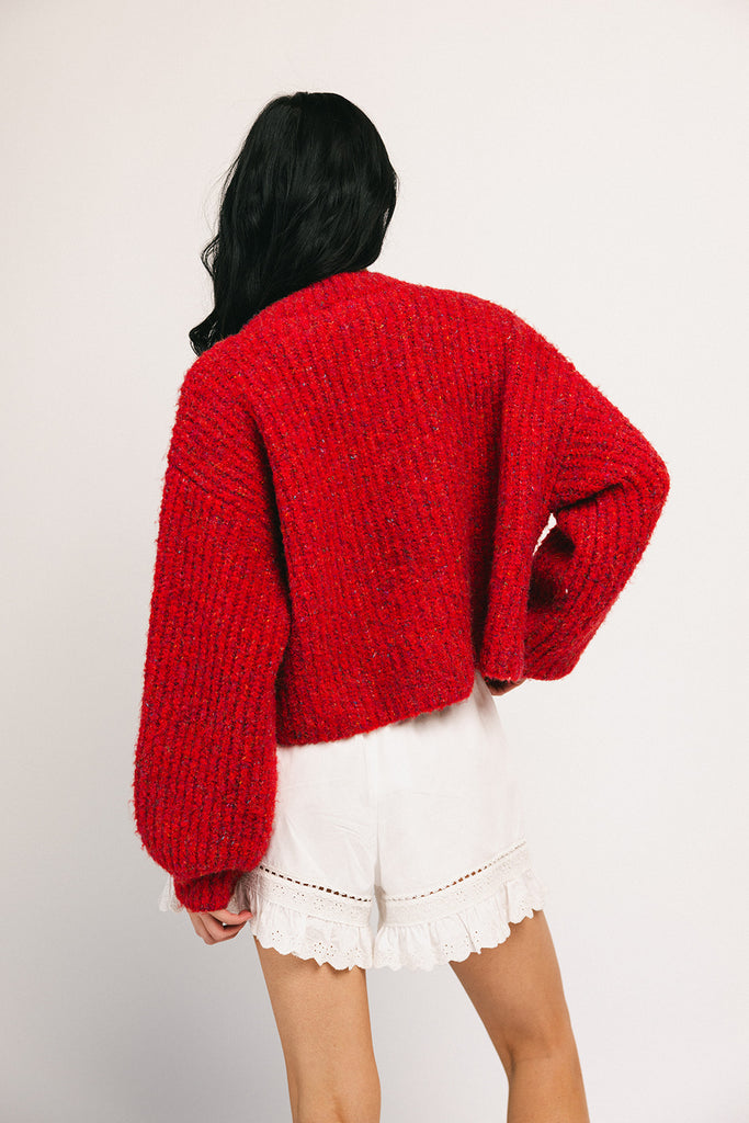 quincy cardigan // red *restocked*