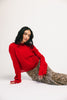 colette cami sweater // red *zoco exclusive* ships 02/06