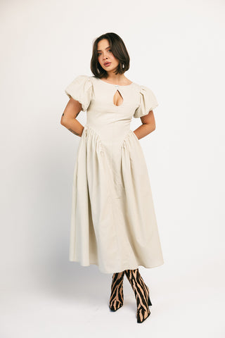 better now linen mini dress