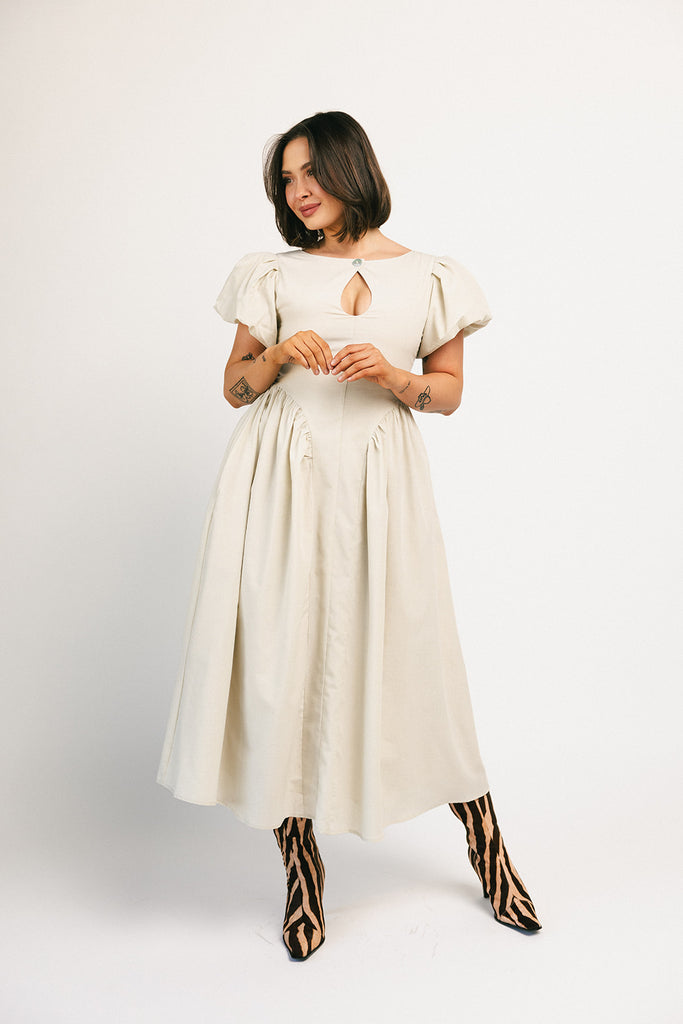 marloe midi dress // natural *zoco exclusive*