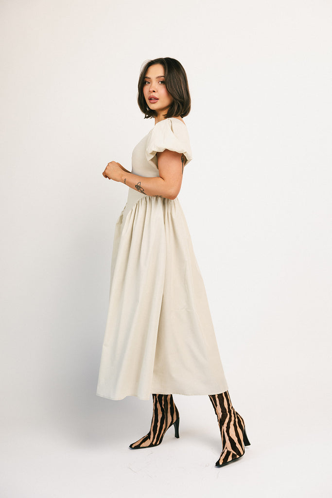 marloe midi dress // natural *zoco exclusive*