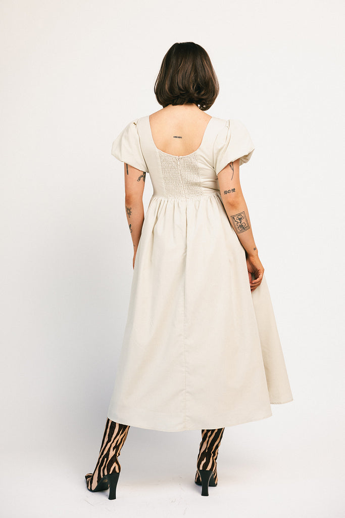 marloe midi dress // natural *zoco exclusive*