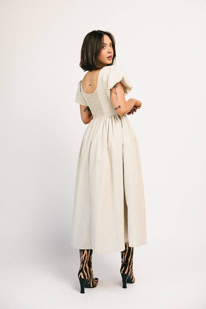 marloe midi dress // natural *zoco exclusive*