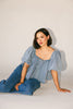 amelia puff sleeve top // denim *zoco exclusive*