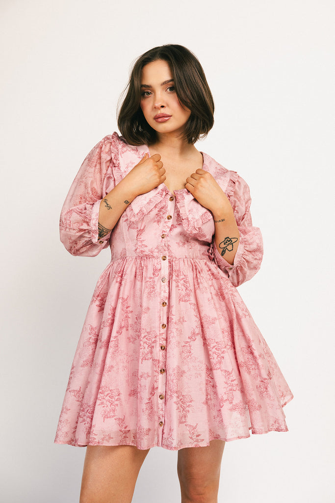 on a whim dress // pink