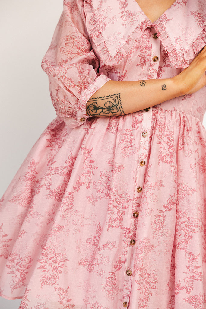 on a whim dress // pink