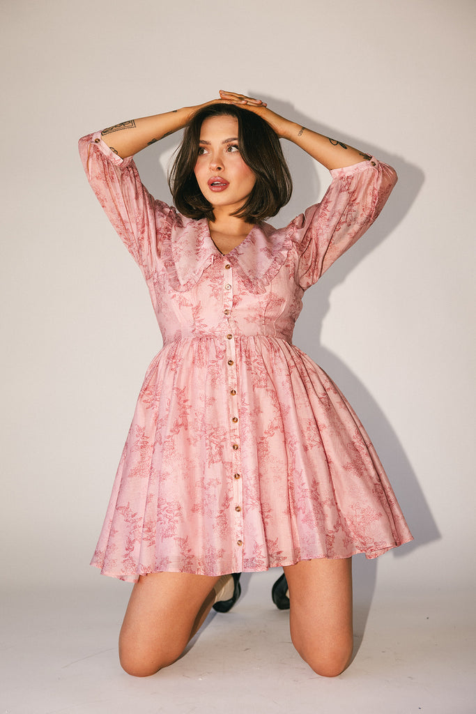 on a whim dress // pink