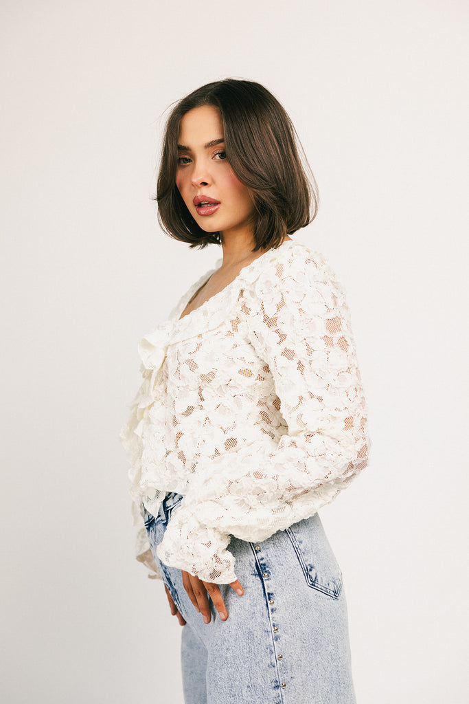 no doubt lace top