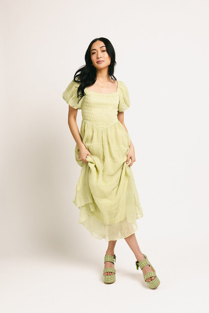 brooks maxi dress // matcha