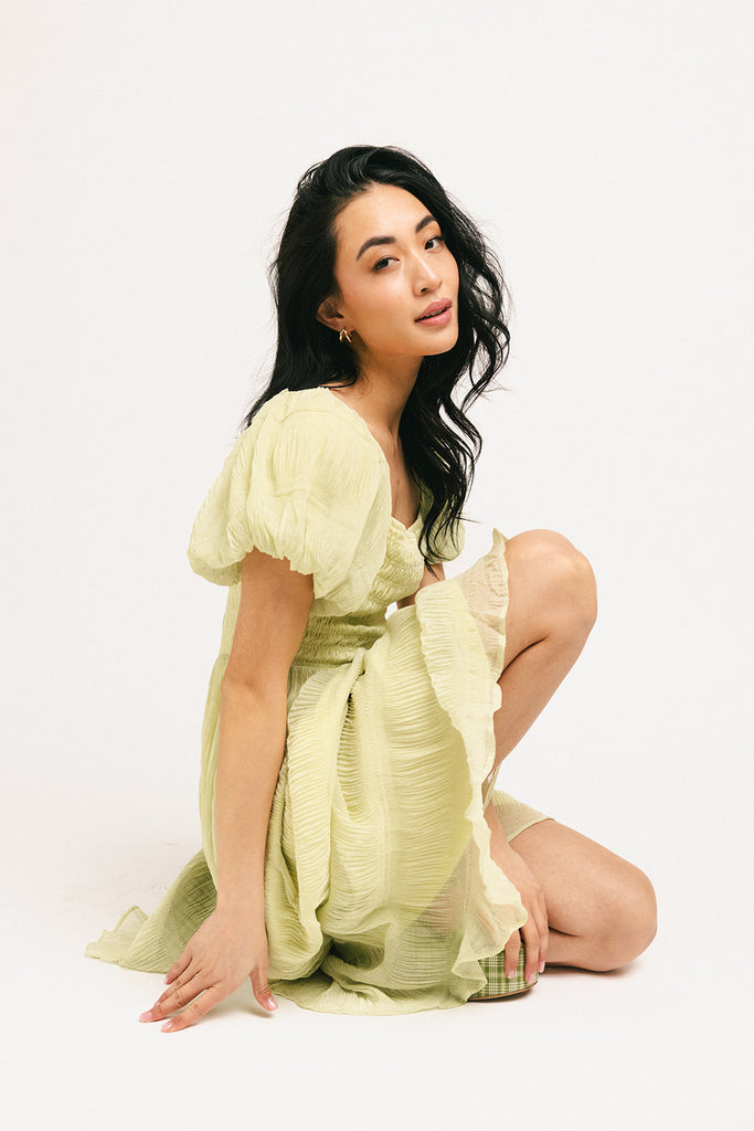 brooks maxi dress // matcha